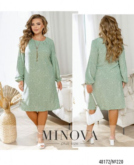 Платье 220-Светло оливковый Minova Фото 1