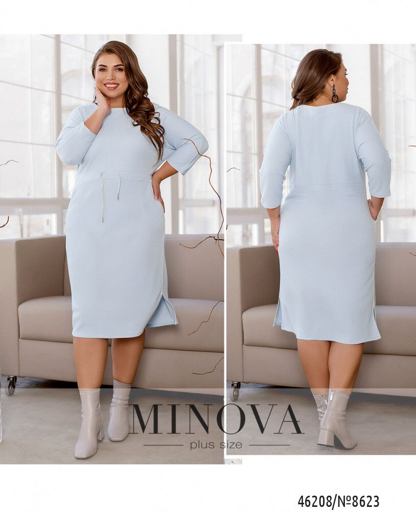 Платье 8623-небесно-голубой Minova