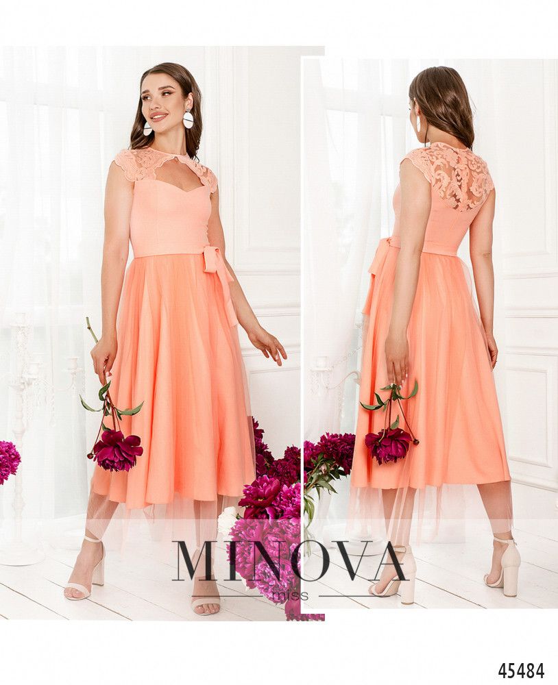Платье 5292-пудра Minova