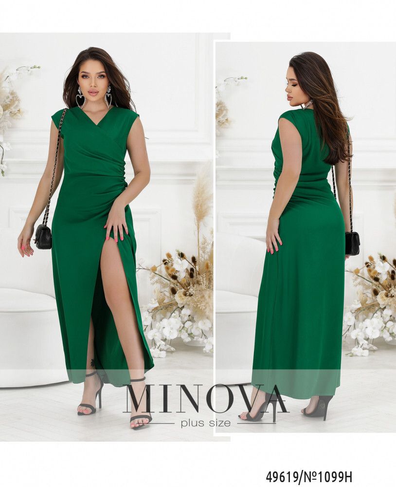 Платье 1099Н-зеленый Minova