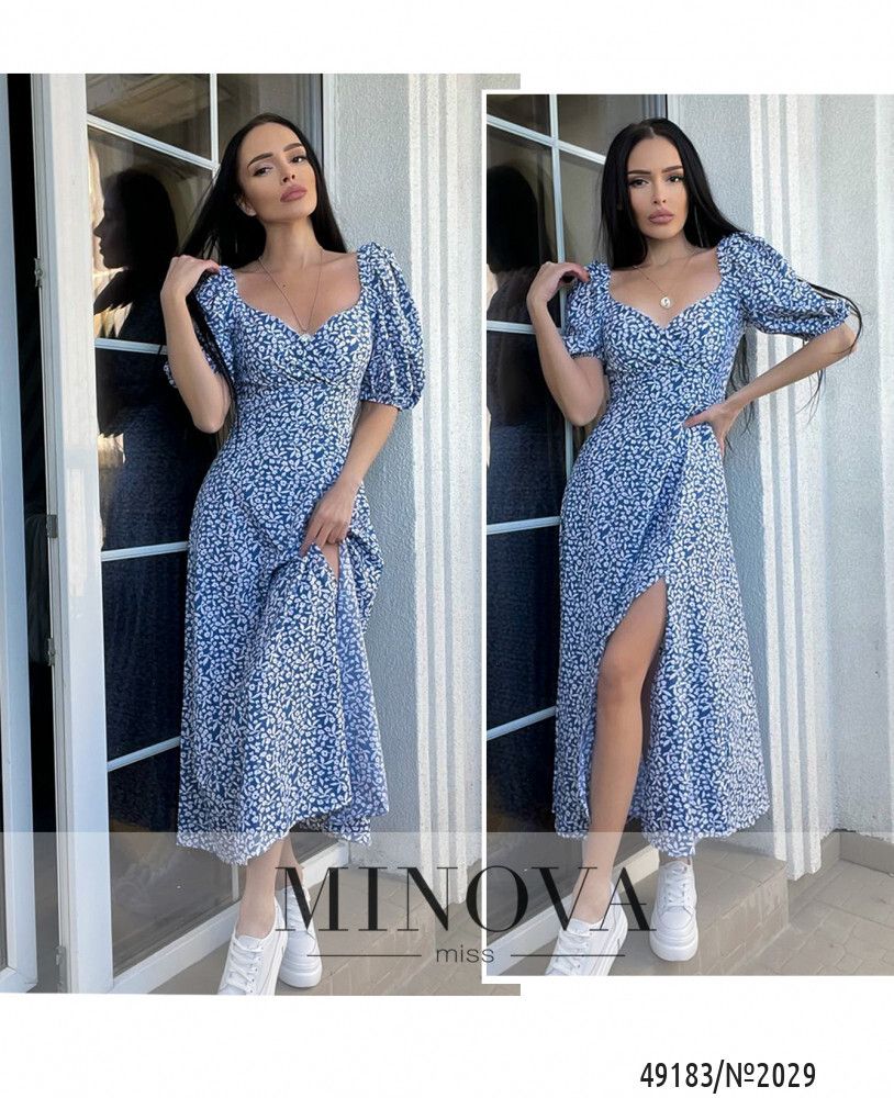 Платье 2029-синий Minova