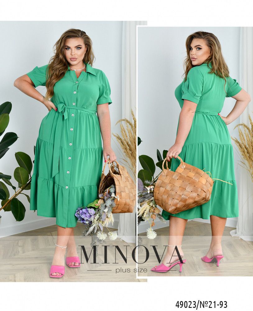 Платье 21-93-зеленый Minova