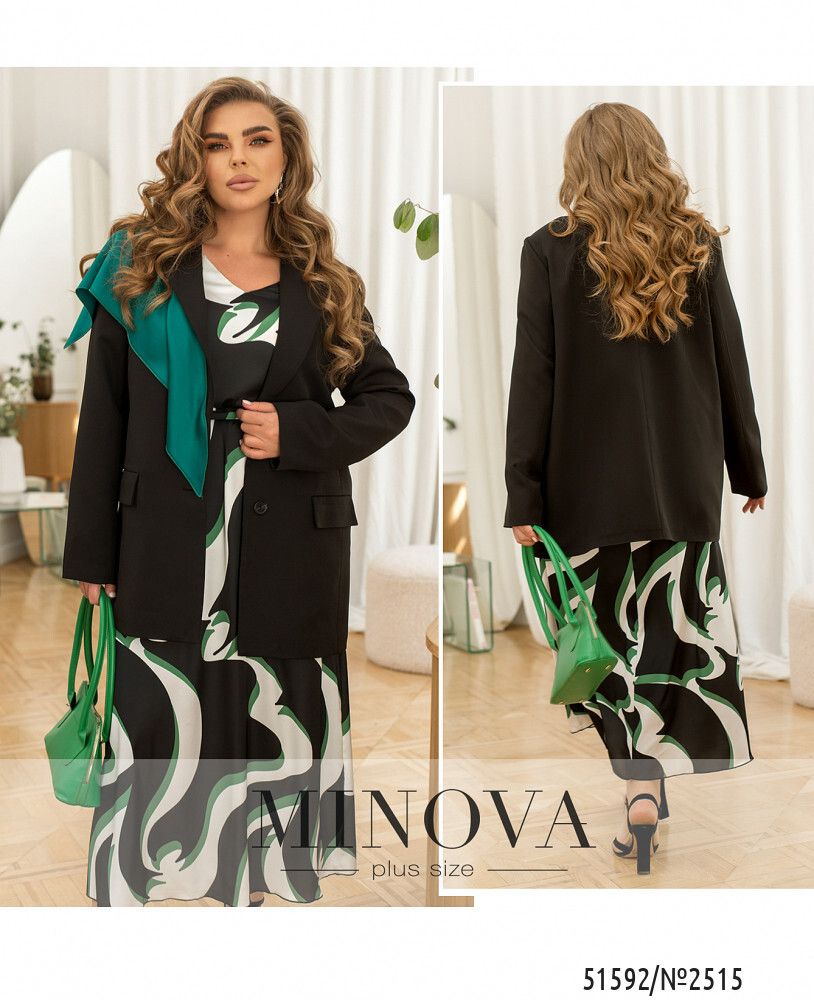 Пиджак 2515-черный Minova