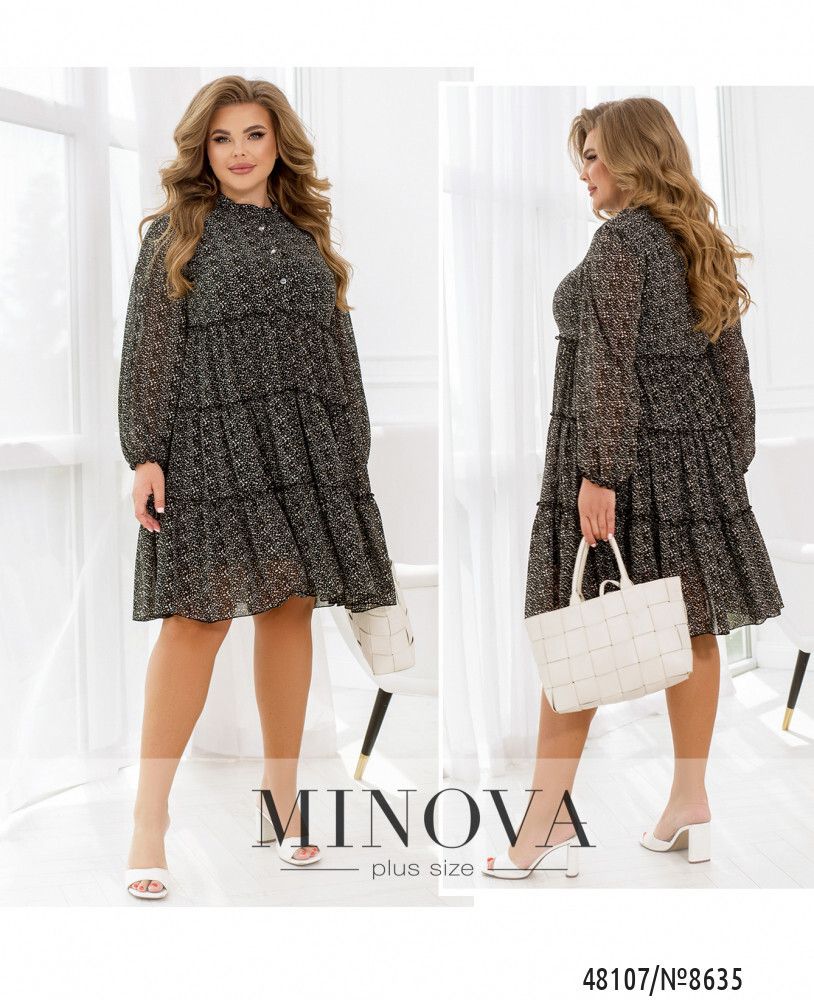 Платье 8635-чёрный Minova