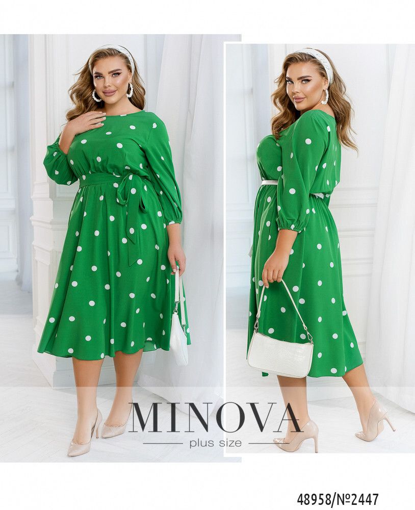 Платье 2447-зеленый Minova