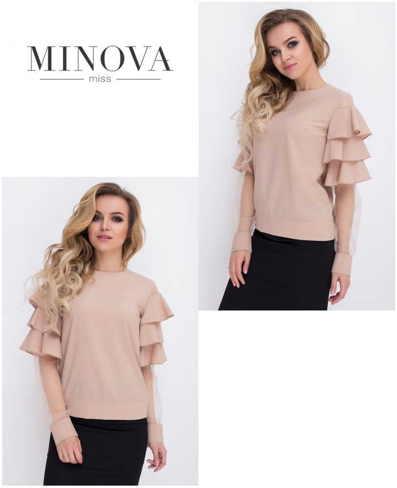 Блуза 8578-капучино Minova