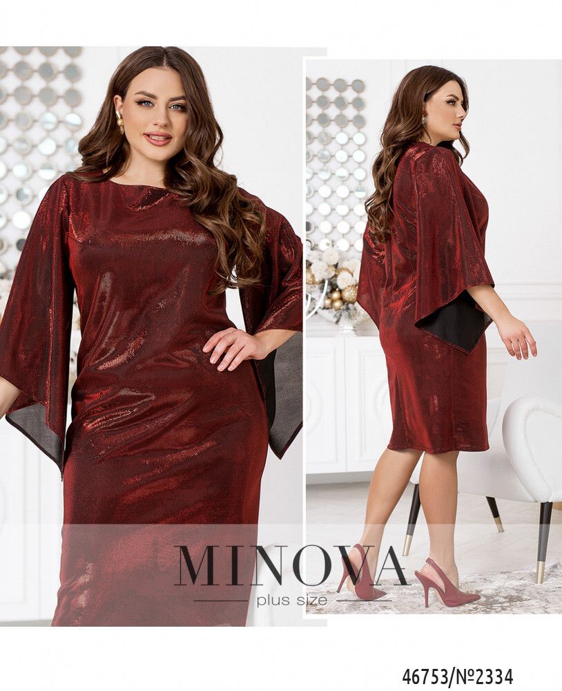 Платье 2334-бордо Minova