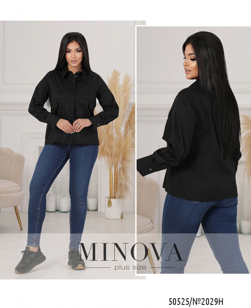 Блуза 2029Н-черный Minova