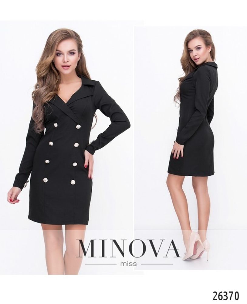 Платье 8595-черный Minova
