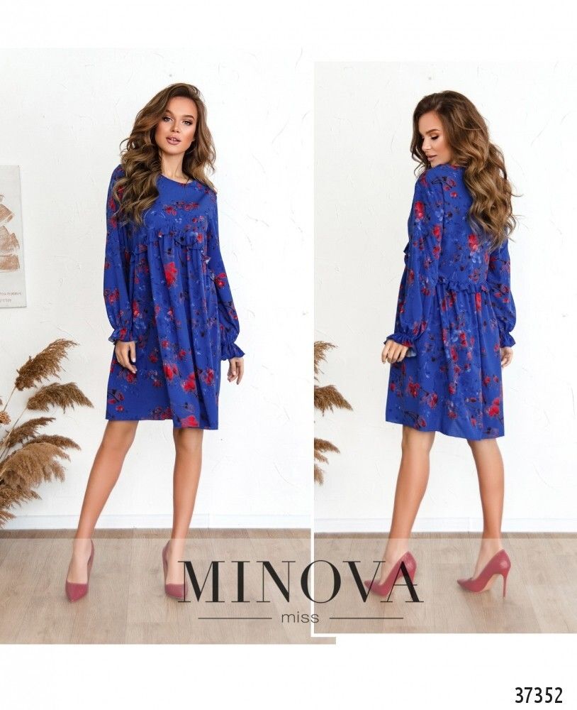 Платье 3131-синий Minova