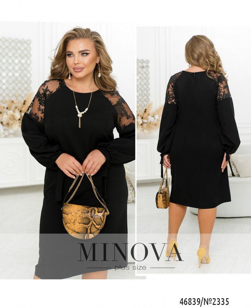 Платье 2335-черный Minova