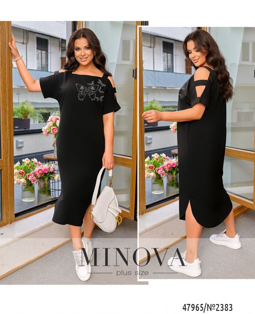 Платье 2383-чорний Minova