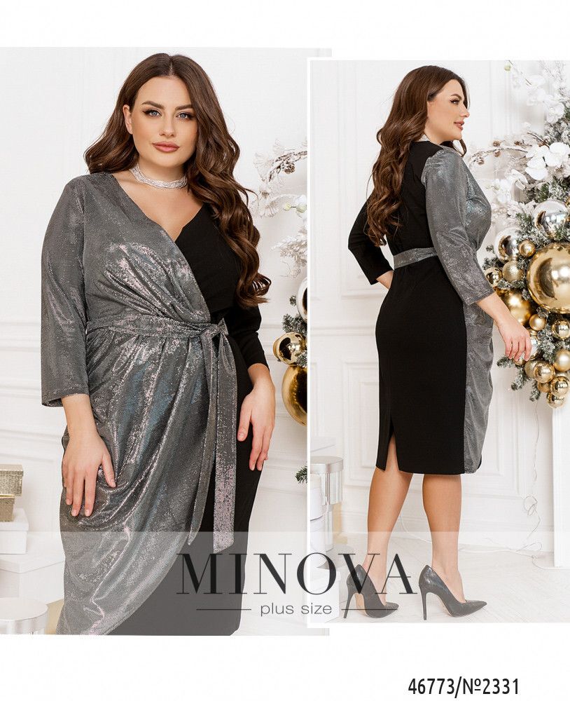 Платье 2331-черный Minova