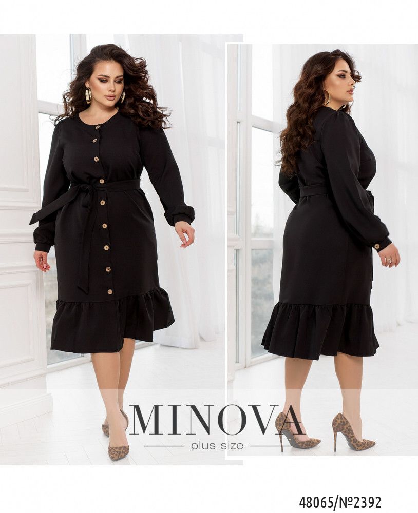 Платье 2392-черный Minova