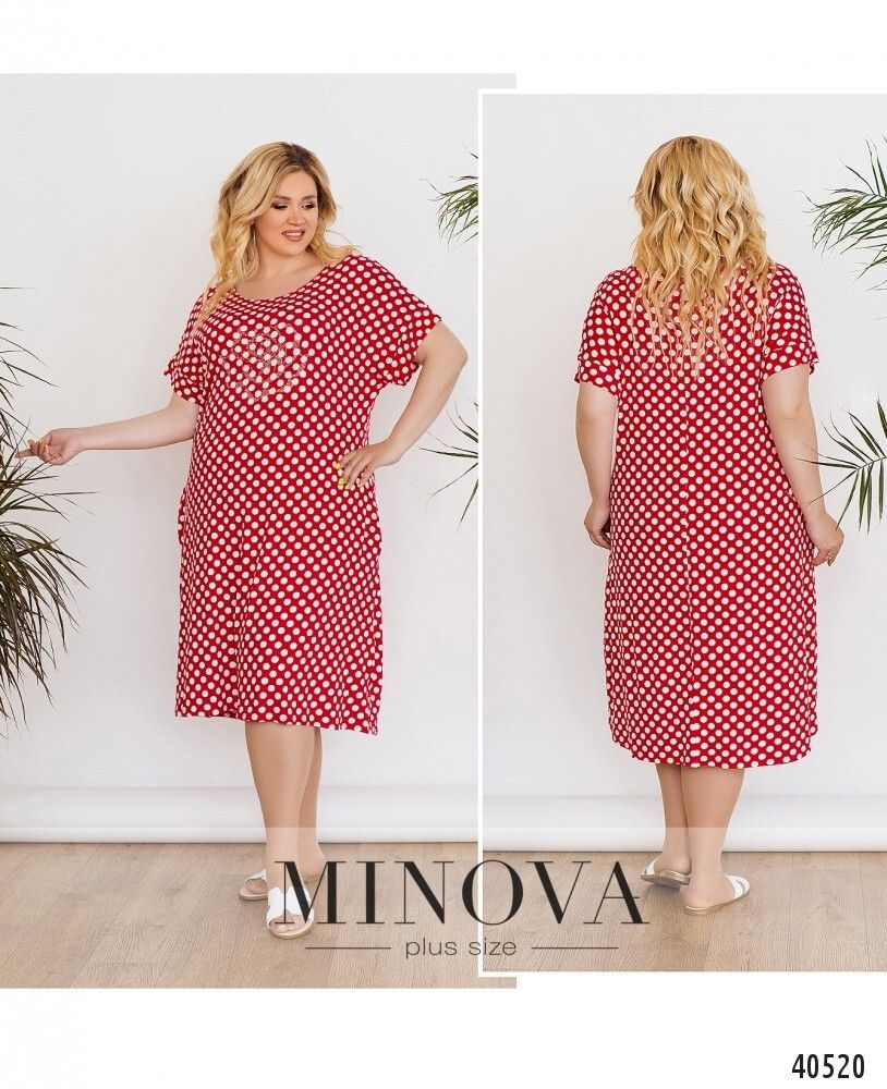Платье 176Б-красный Minova