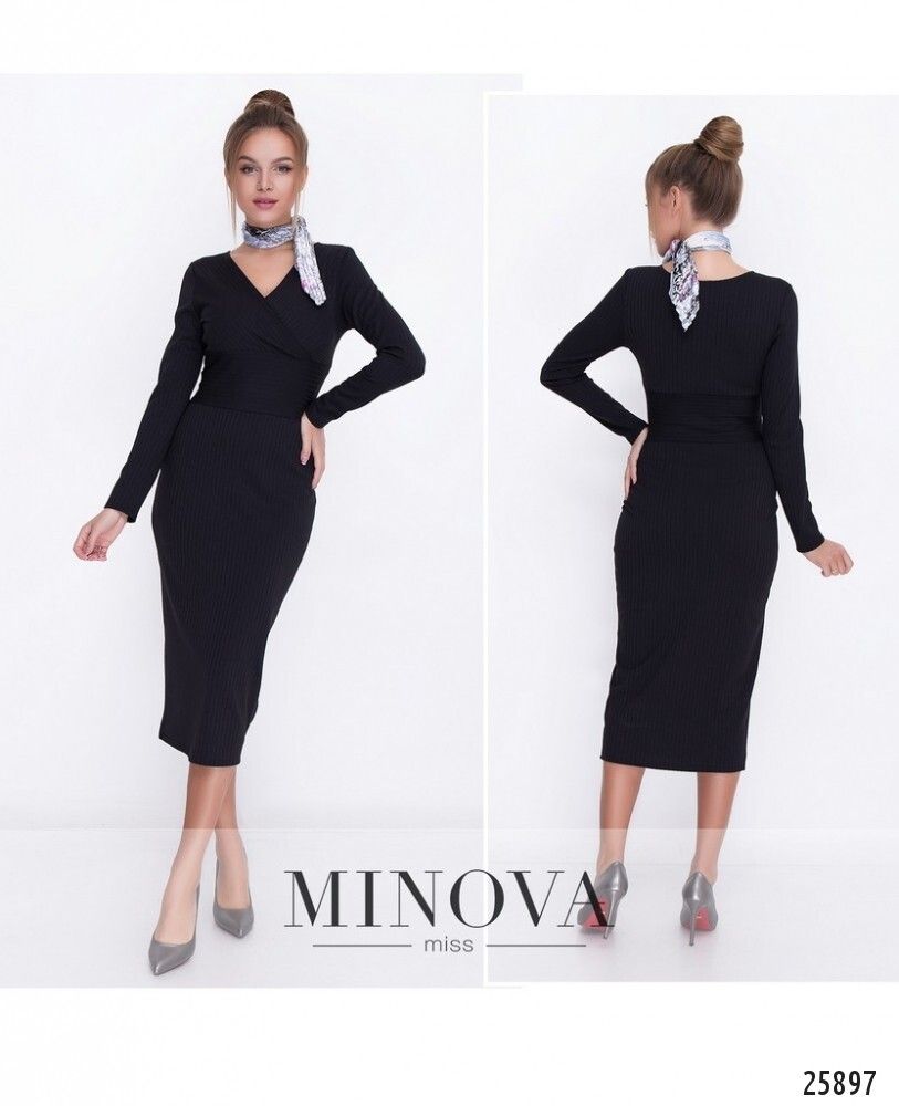 Платье 1117-черный Minova