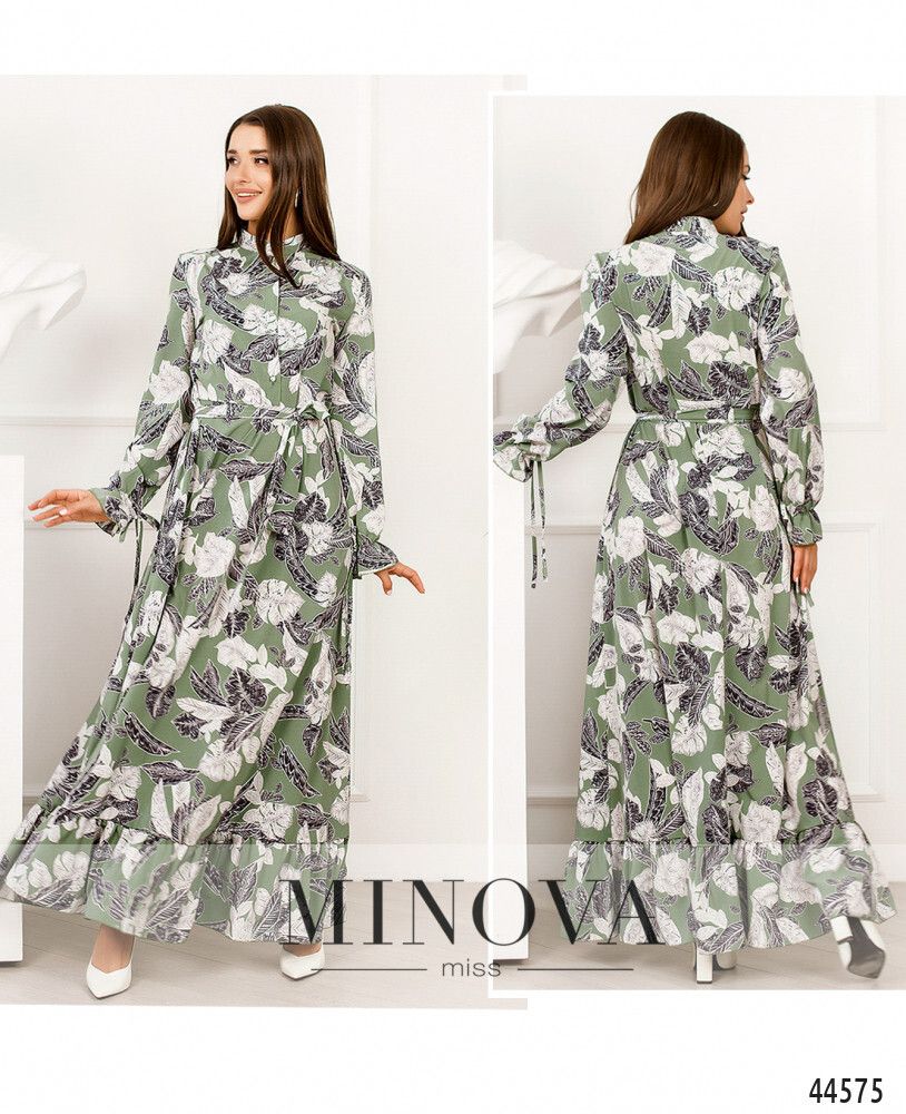 Платье 8636Н-зеленый Minova
