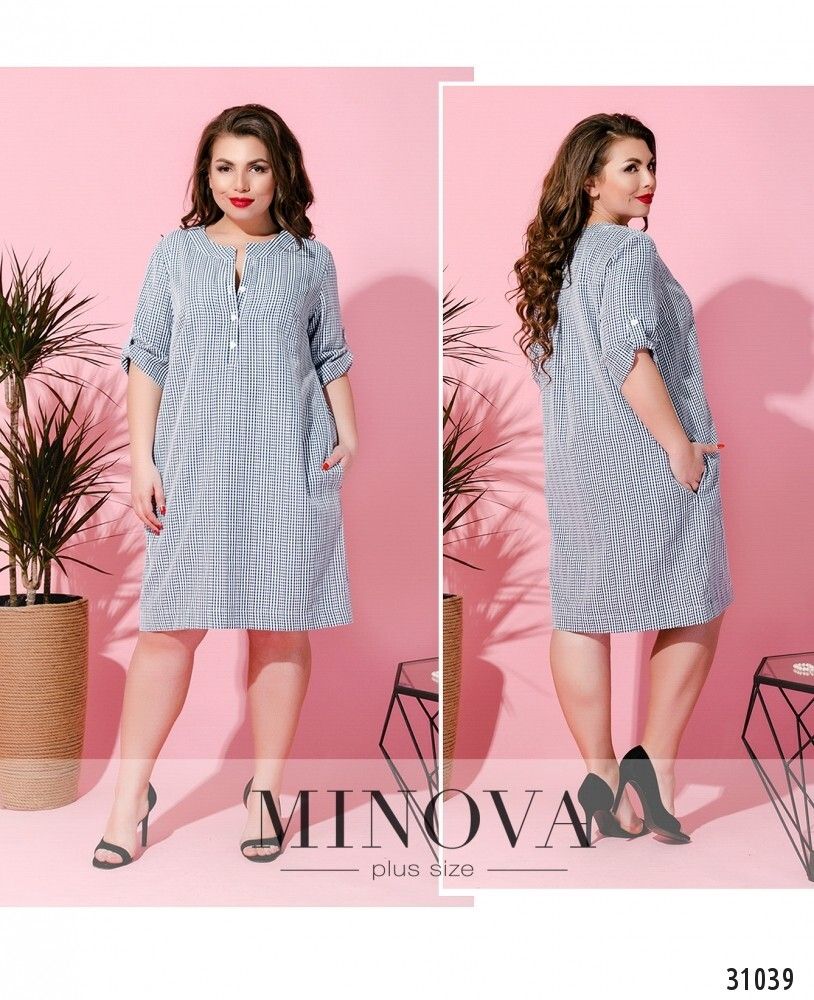 Платье 18-17-синий Minova