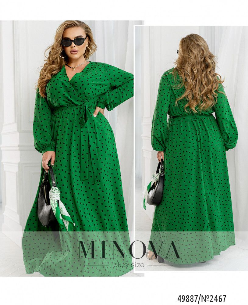 Платье 2467-зеленый Minova