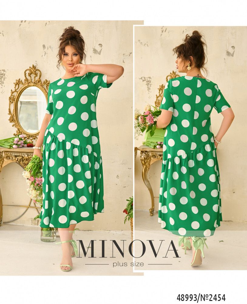 Платье 2454-зеленый Minova
