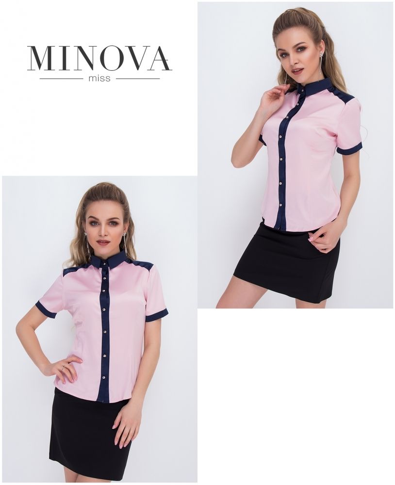 Блуза 1051-розовый Minova