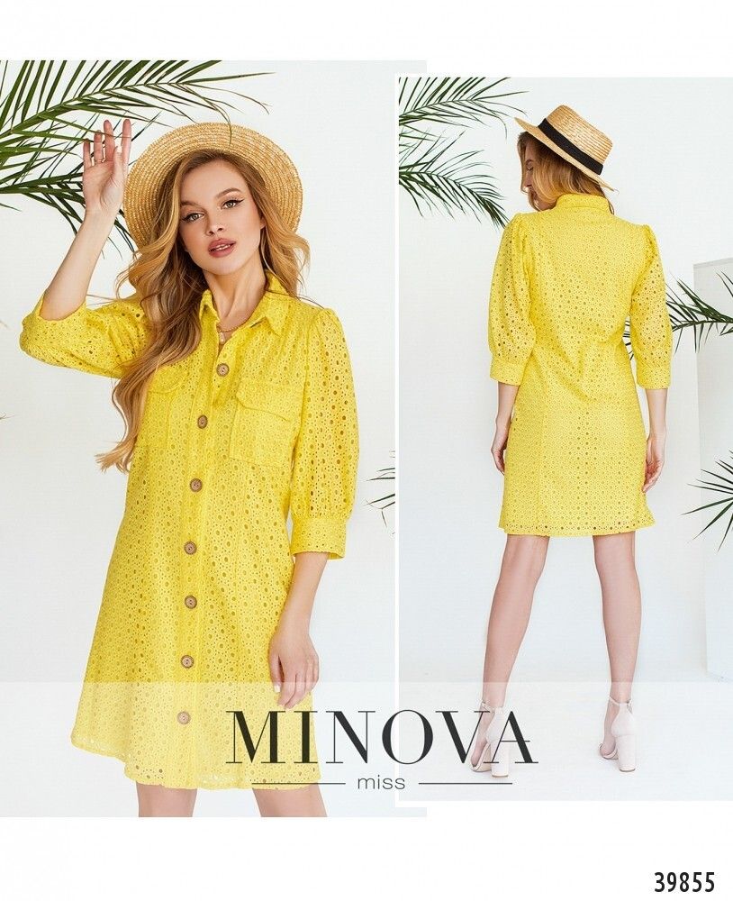 Платье 3147-ярко-желтый Minova