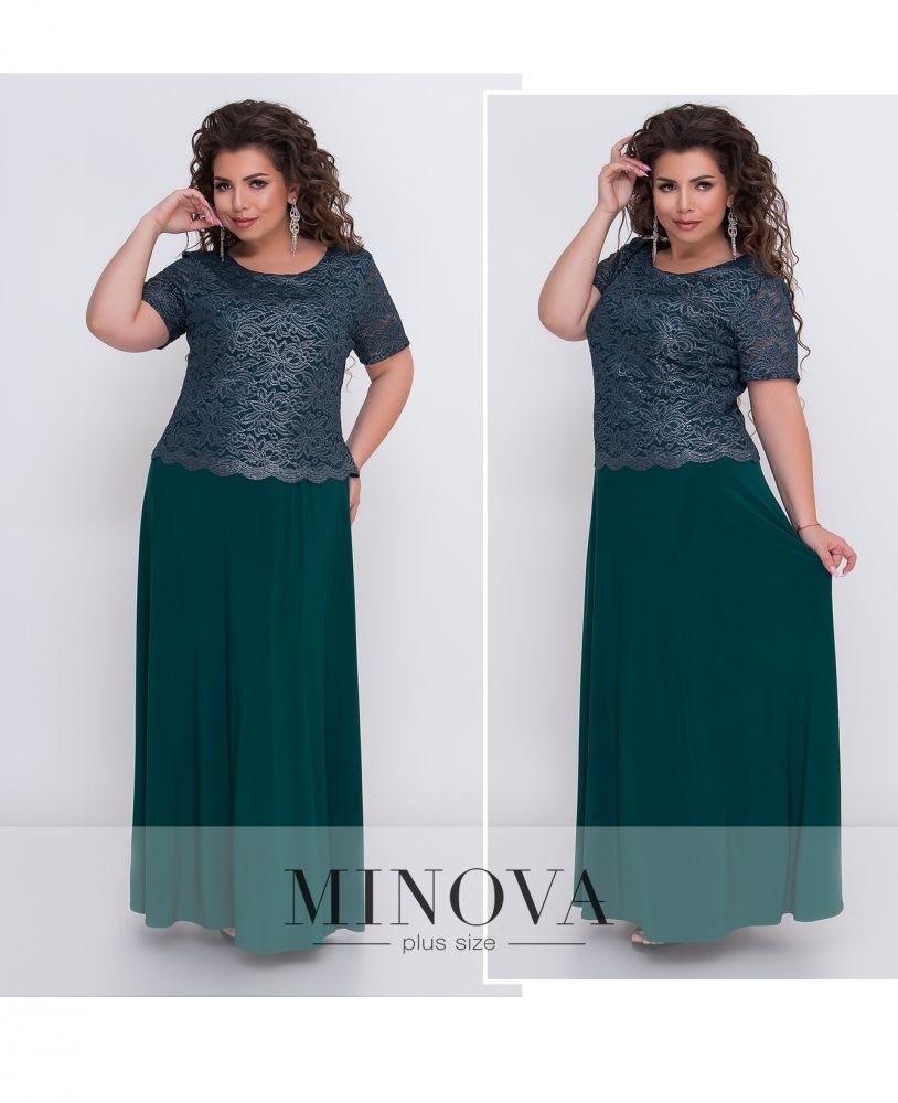 Платье 299-зеленый Minova