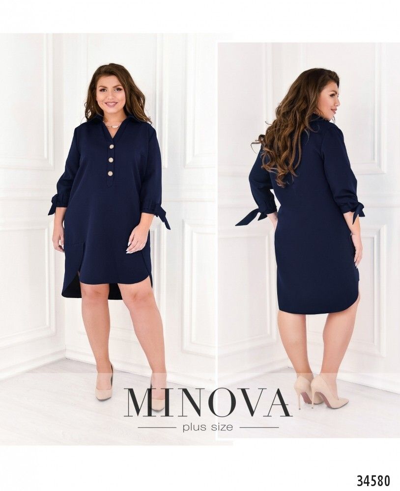 Платье 3127Б-синий Minova