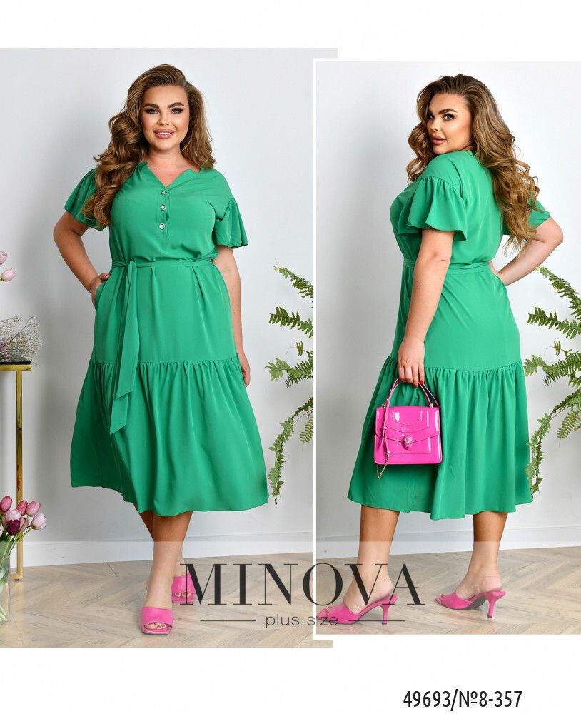 Платье 8-357-зеленый Minova