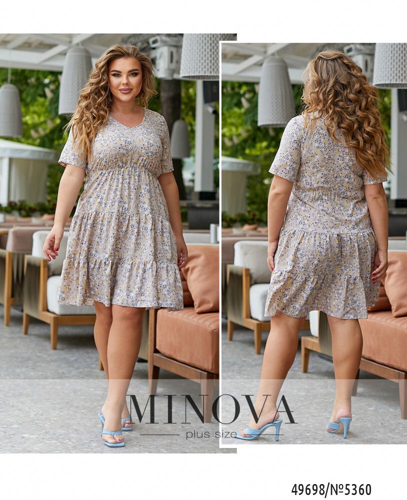 Платье 5360-бежевый Minova