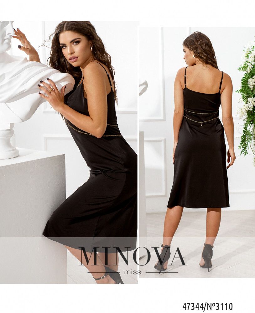 Платье 3110-черный Minova