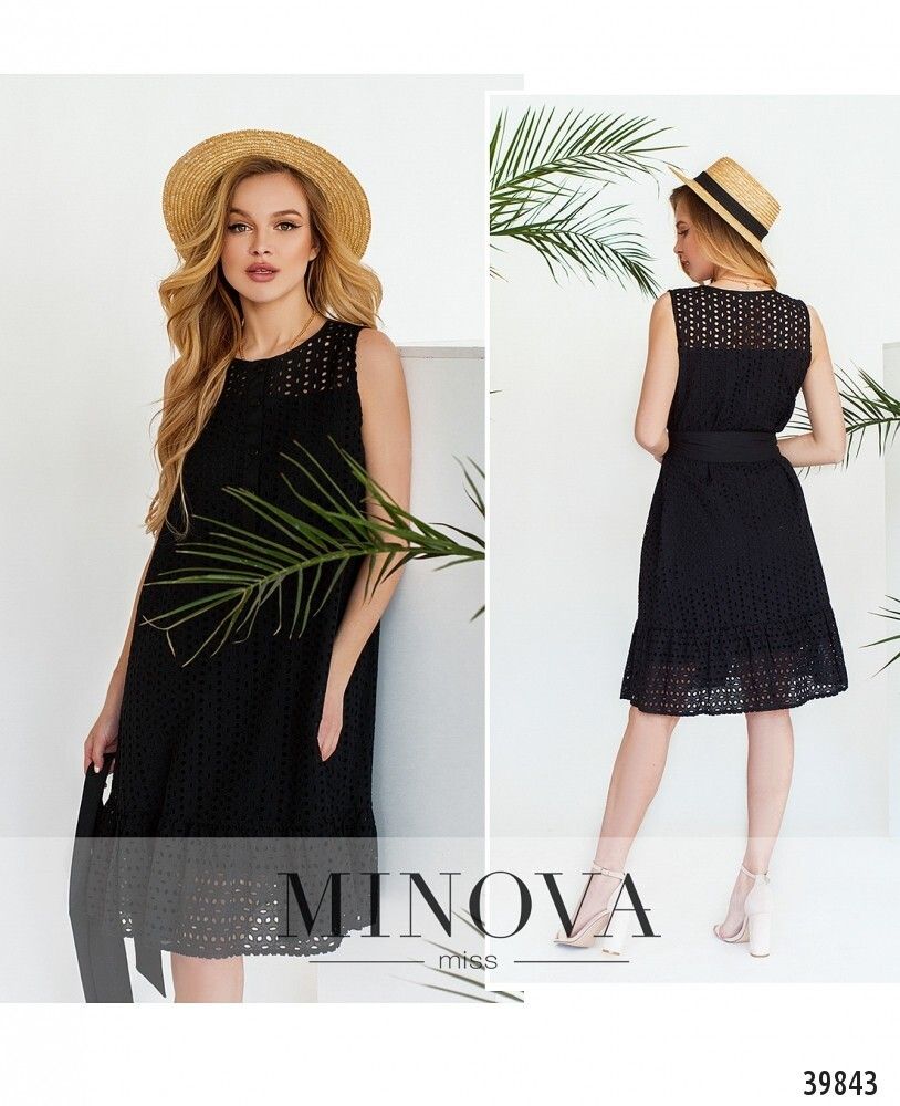 Платье 3146-черный Minova
