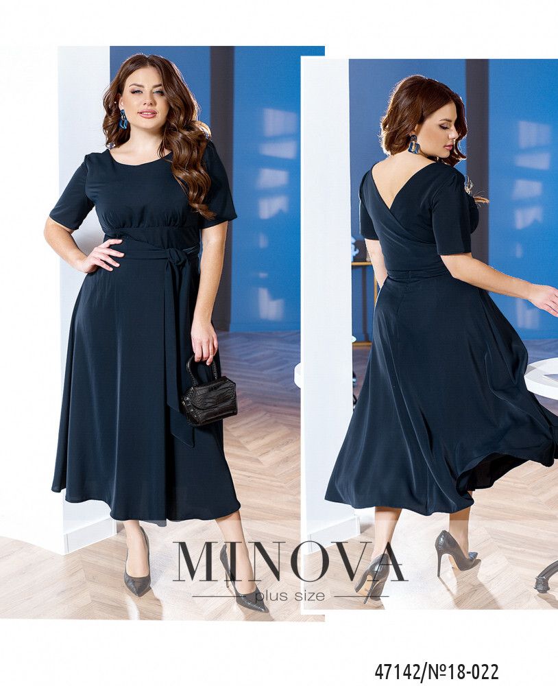 Платье 18-022-Синий Minova