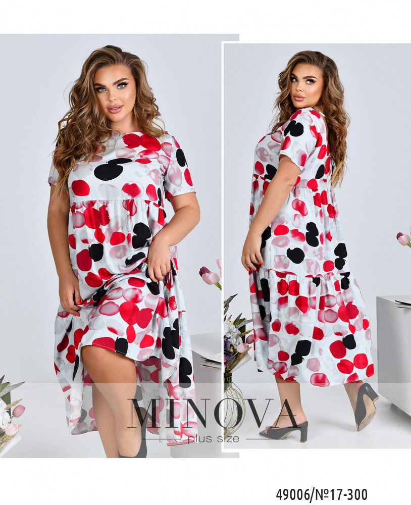 Платье 17-300-красный Minova