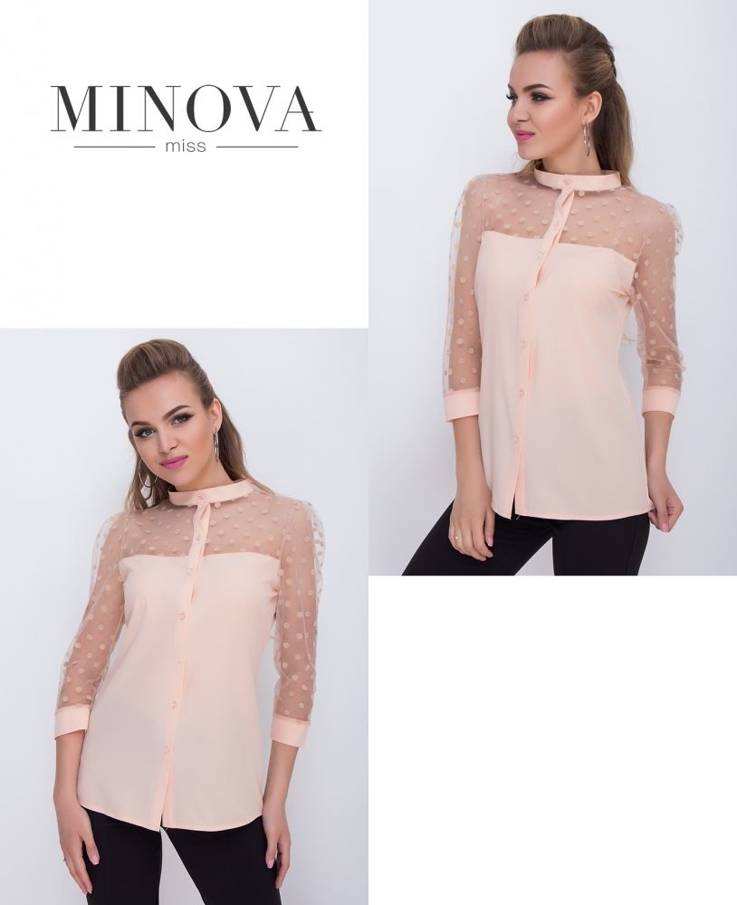 Блуза 1095-персиковый Minova