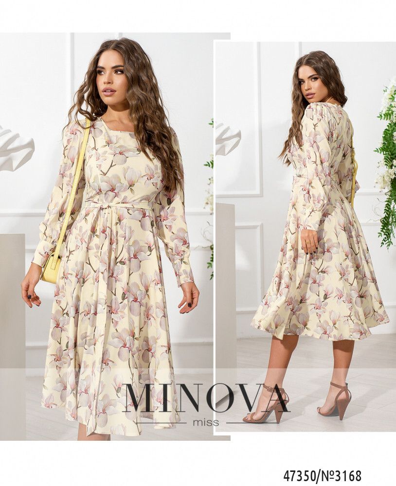 Платье 3168-лимонный Minova