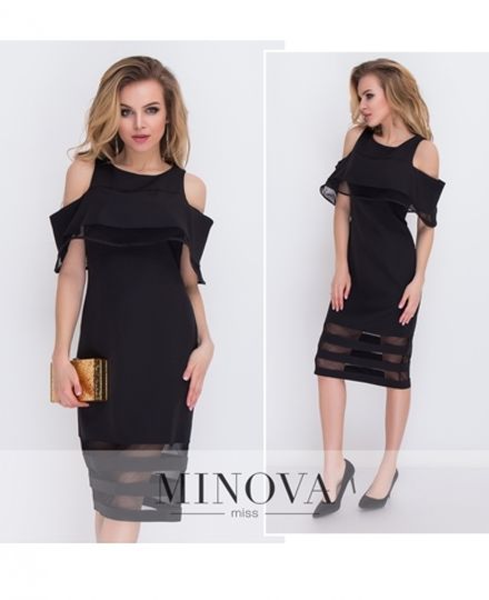 Платье 8576-черный Minova Фото 1