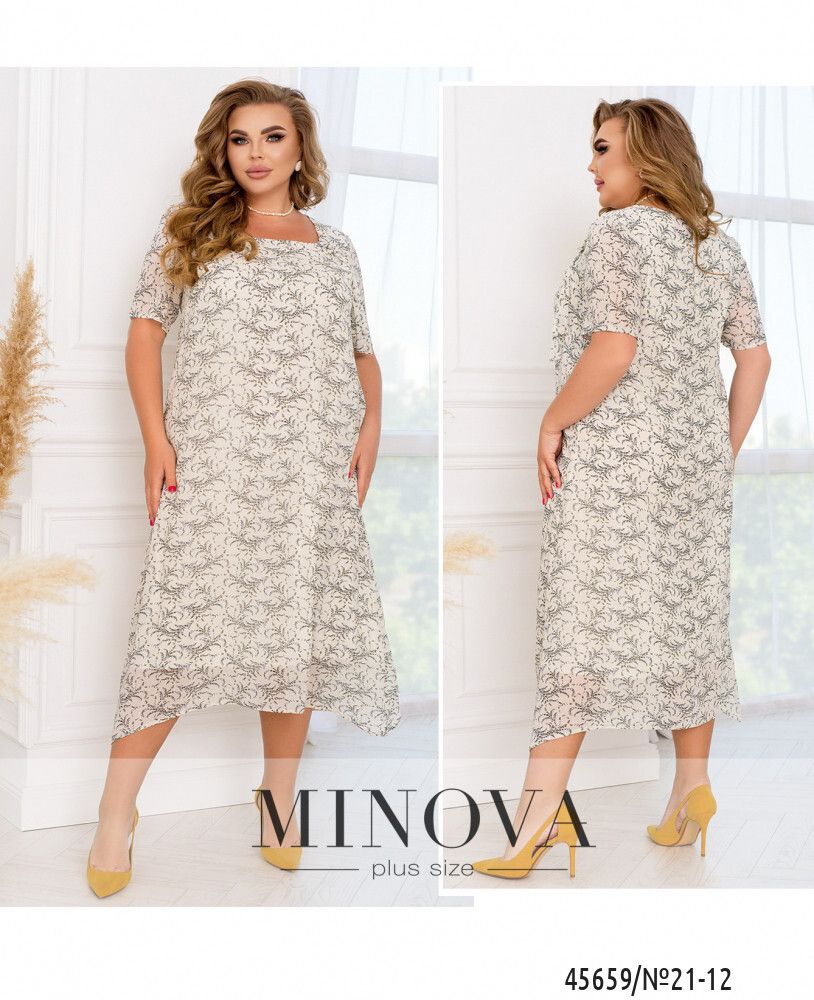 Платье 21-12-молочный Minova