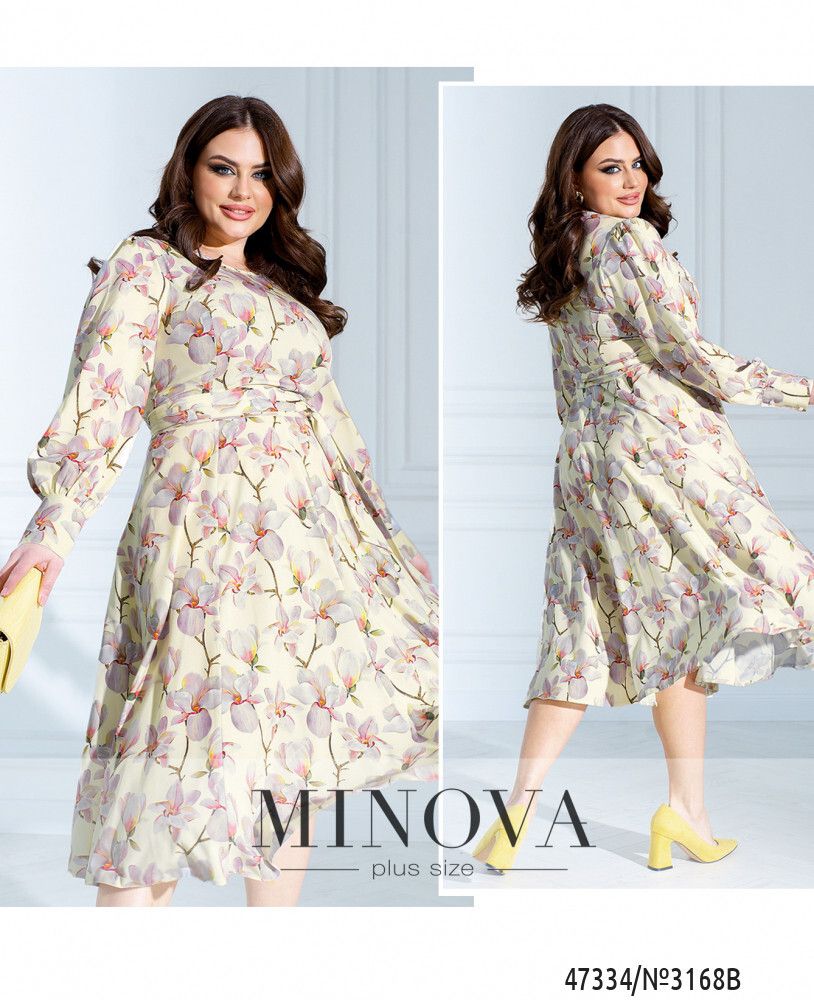 Платье 3168B-лимонный Minova