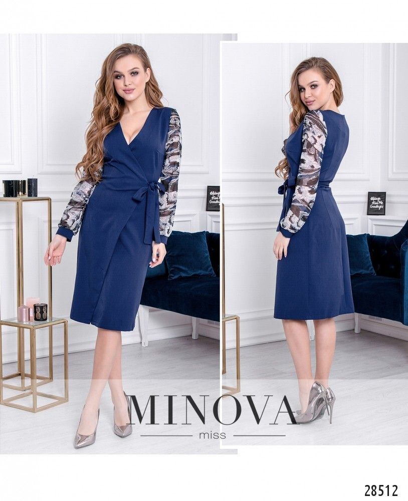Платье 1120-синий Minova