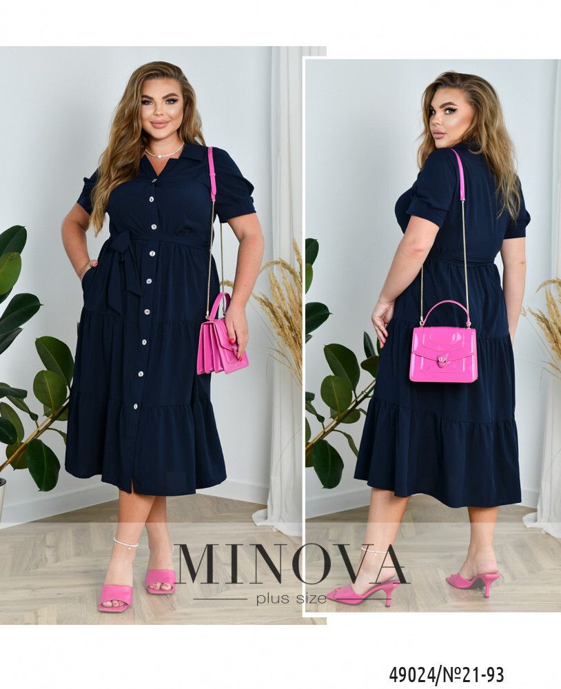 Платье 21-93-синий Minova