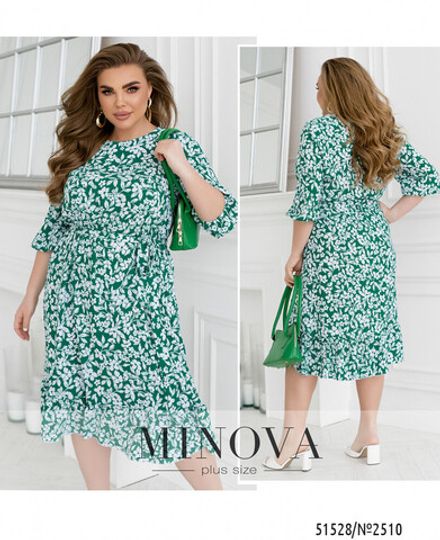 Платье 2510-зеленый Minova Фото 1
