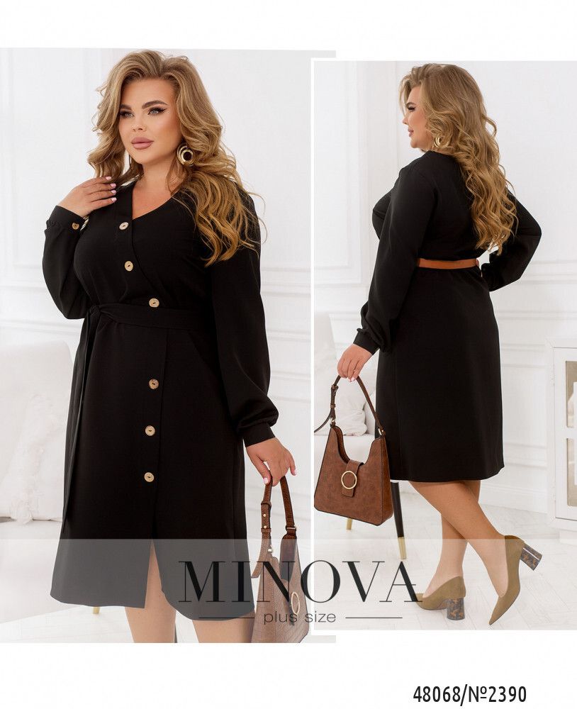 Платье 2390-черный Minova