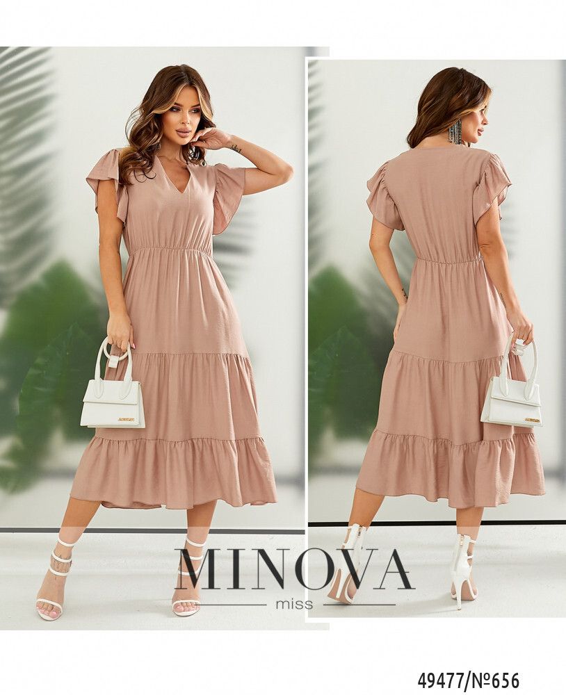 Платье 656-бежевый Minova