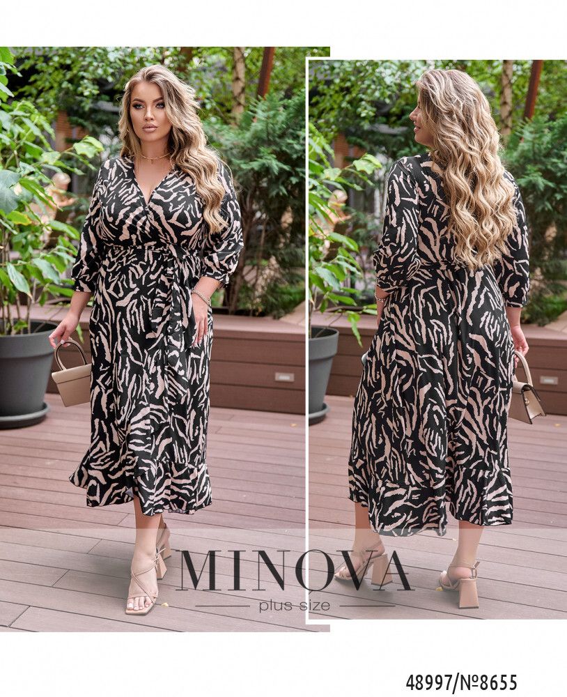 Платье 8655-черный Minova