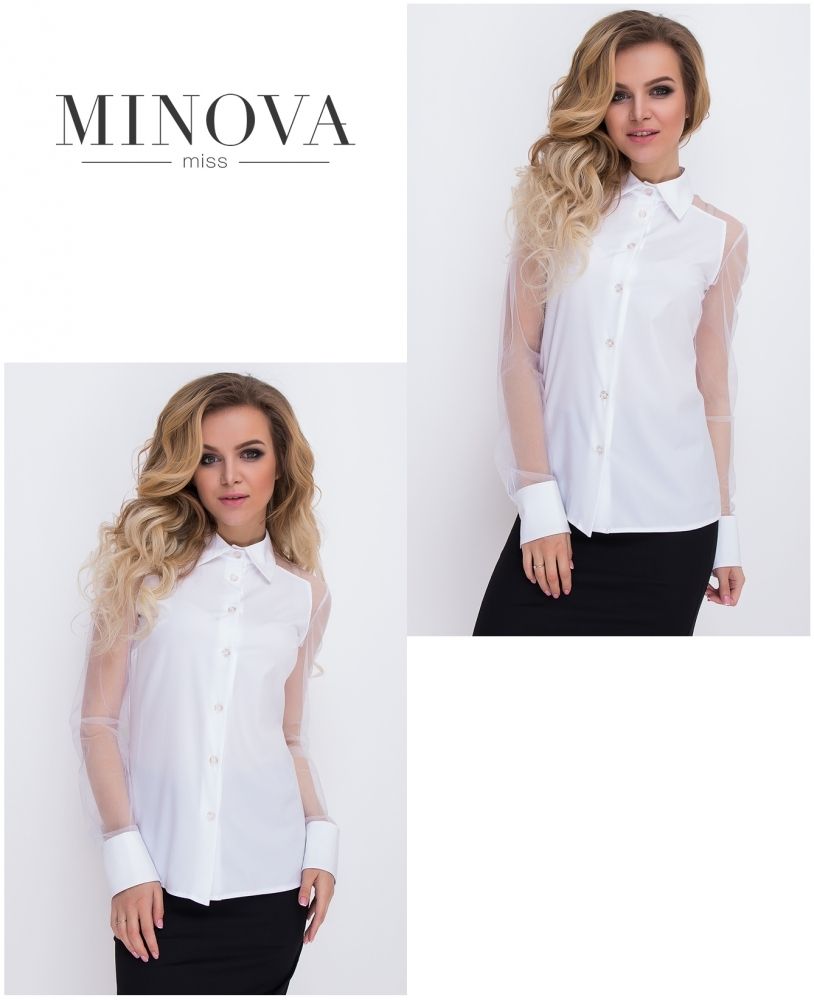 Рубашка 8579-белый Minova