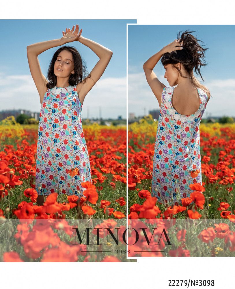 Платье 3098-мята Minova
