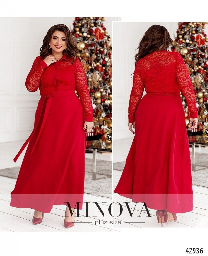 Платье 8628-красный Minova