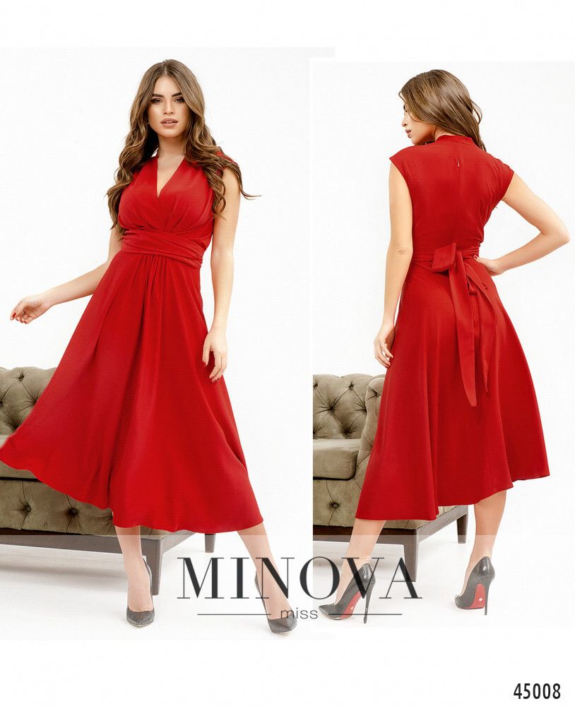 Платье 1082-красный Minova