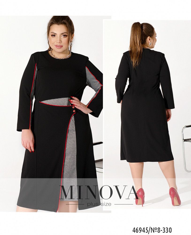 Платье 8-330-чёрный Minova